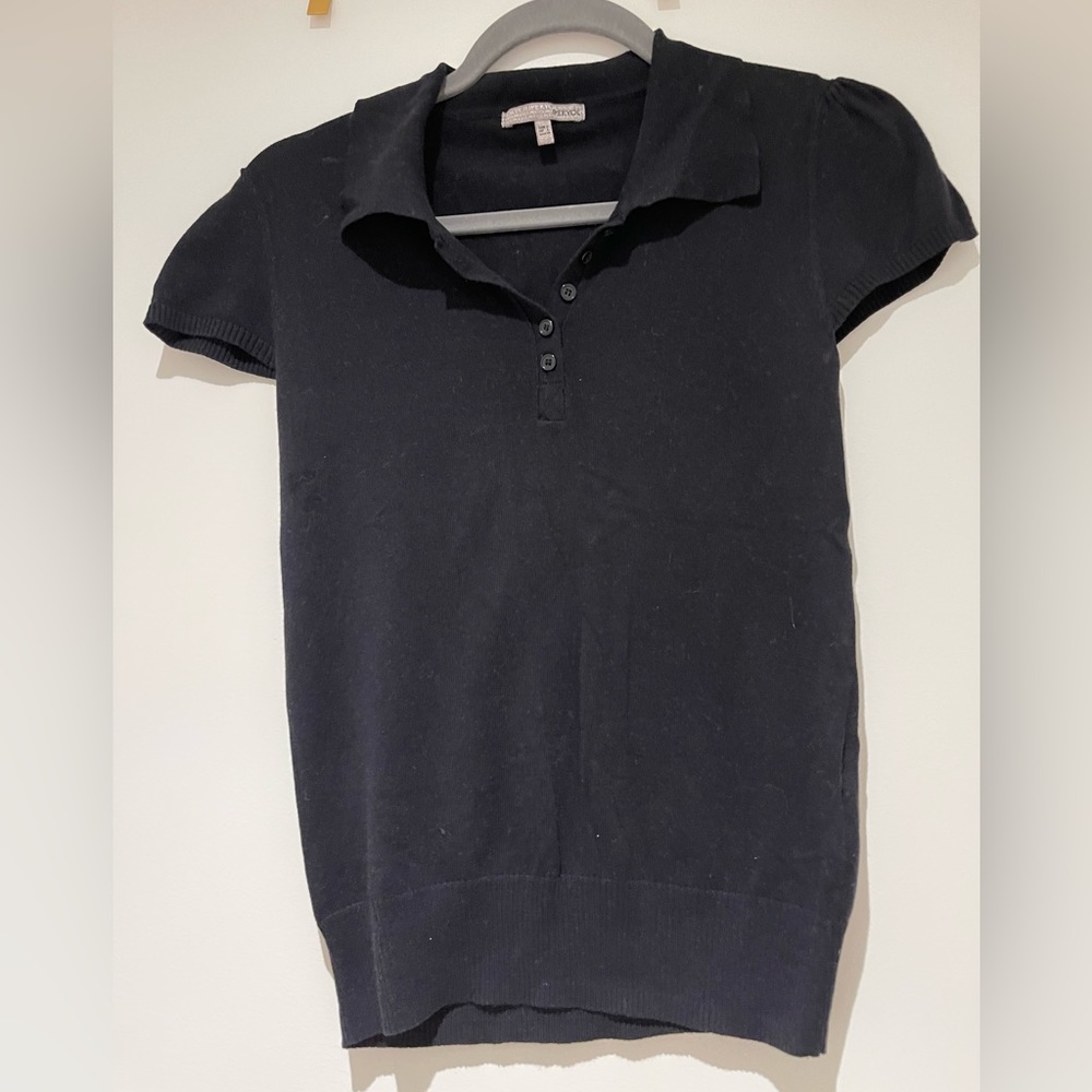 Ipekyol black knit with short sleeves 100% cotton size M